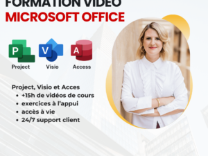 Pack de formation vidéo complète sur MICROSOFT PROJECT, VISIO & ACCESS